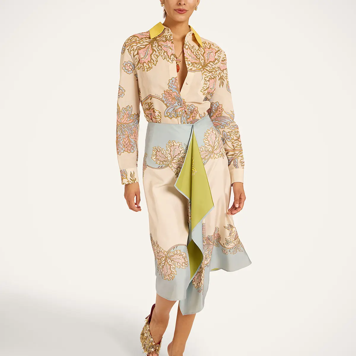 La DoubleJ Scarf Skirt | Thumbnail 3 La DoubleJ Scarf Skirt | Thumbnail 3