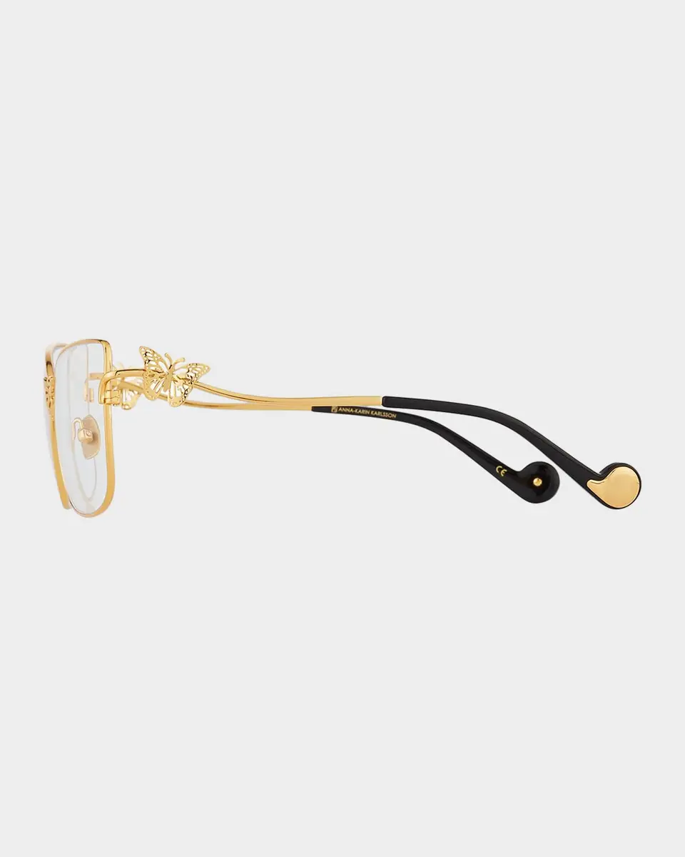 Anna-Karin Karlsson Le Papillon Cat-Eye Optical Frames w/ 3D Butterfly Detail | Thumbnail 3 Anna-Karin Karlsson Le Papillon Cat-Eye Optical Frames w/ 3D Butterfly Detail | Thumbnail 3