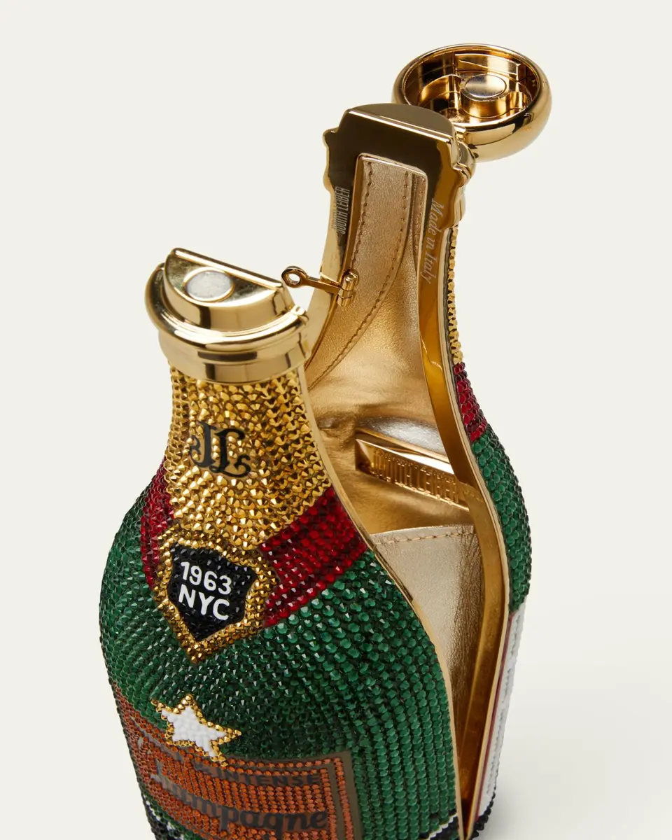 Judith Leiber Couture Cheers Champagne Bottle Crystal Clutch Bag | Thumbnail 4 Judith Leiber Couture Cheers Champagne Bottle Crystal Clutch Bag | Thumbnail 4