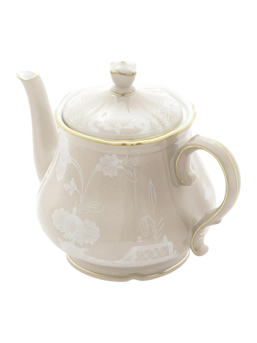 GINORI 1735 Oriente Italiano Meringa Teapot for 6, 24 oz.