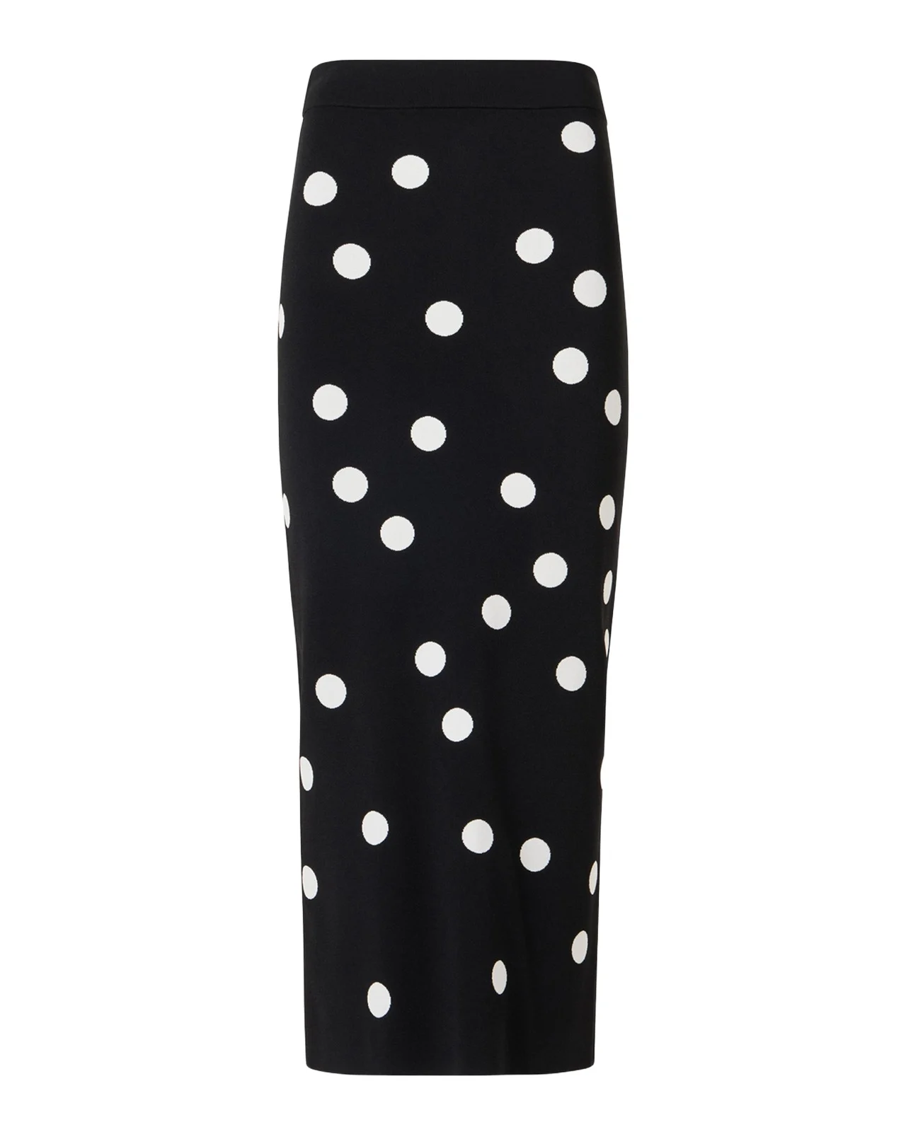 Akris punto Polka Dot Knit Midi Tube Skirt