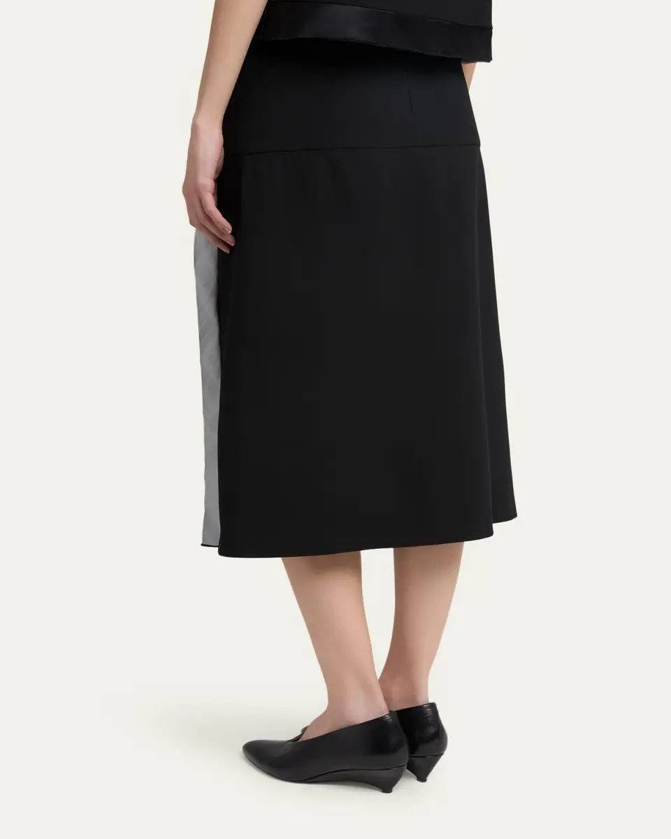 Jil Sander Slit Paneled Midi Skirt | Thumbnail 3