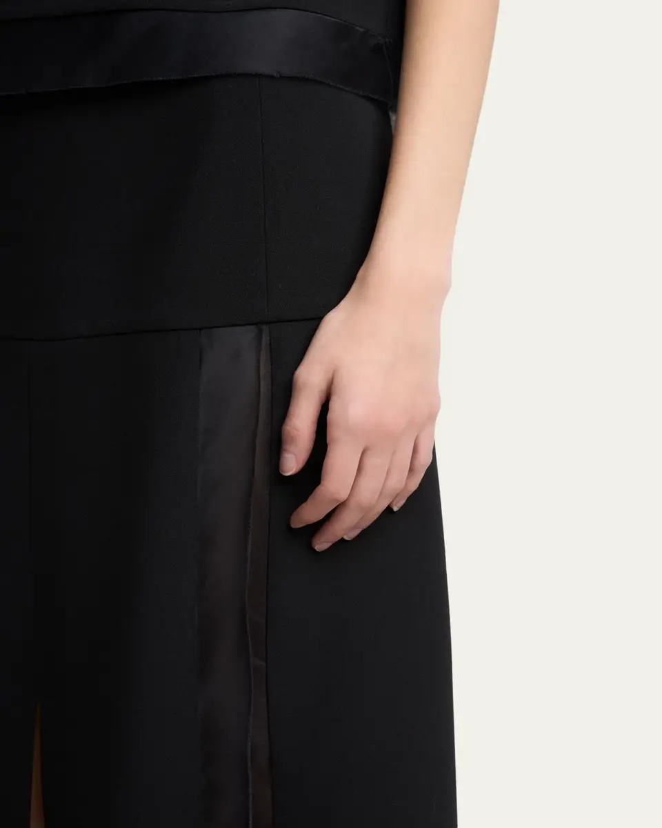 Jil Sander Slit Paneled Midi Skirt | Thumbnail 5