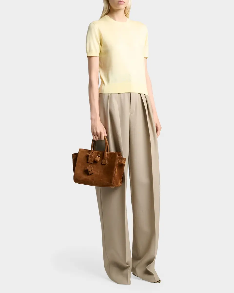 Saint Laurent Sac de Jour Small Suede Top-Handle Bag | Thumbnail 5 Saint Laurent Sac de Jour Small Suede Top-Handle Bag | Thumbnail 5