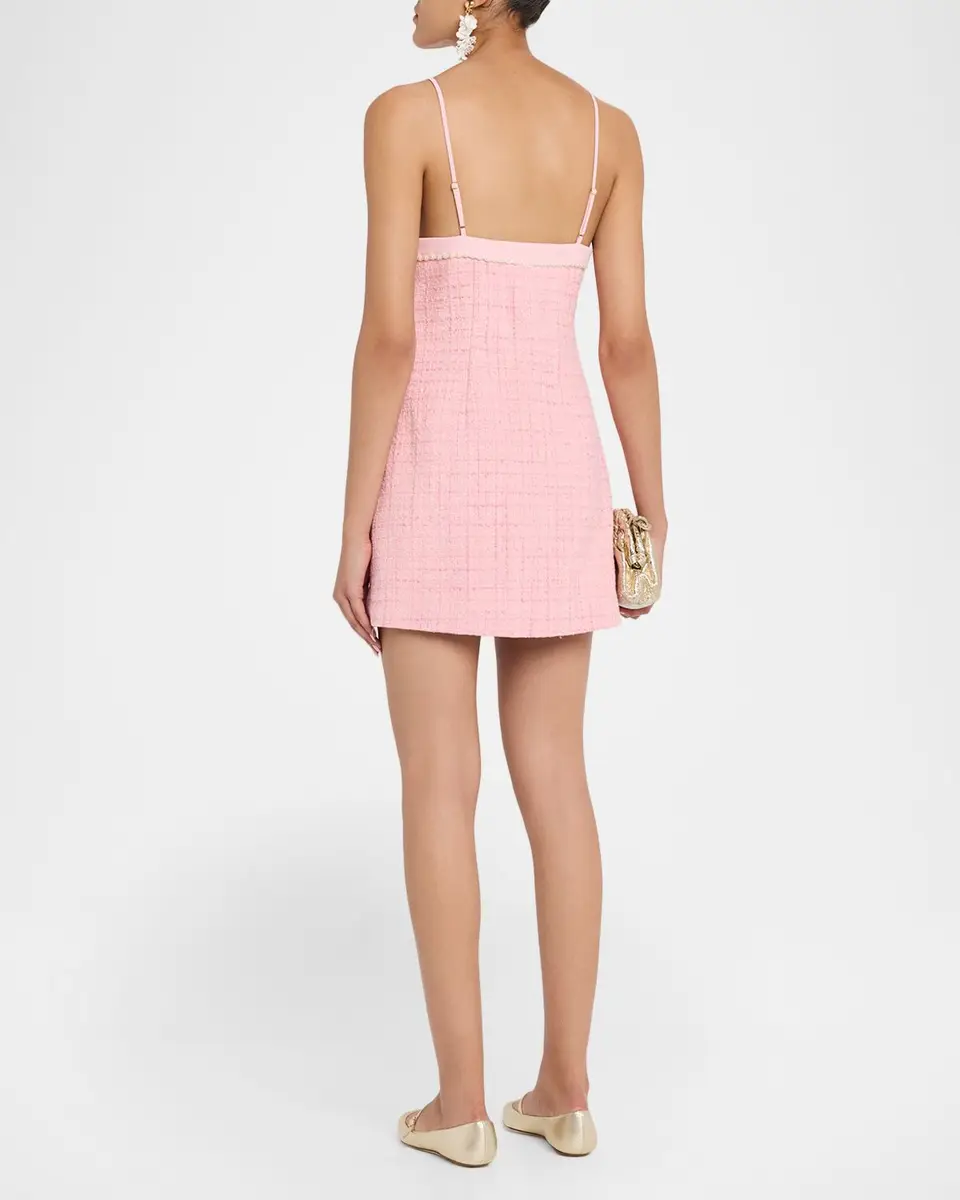 LoveShackFancy Florencio Tweed Mini Dress | Thumbnail 3 LoveShackFancy Florencio Tweed Mini Dress | Thumbnail 3