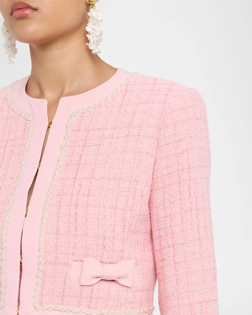 LoveShackFancy Ralphette Cropped Tweed Jacket | Thumbnail 5 LoveShackFancy Ralphette Cropped Tweed Jacket | Thumbnail 5