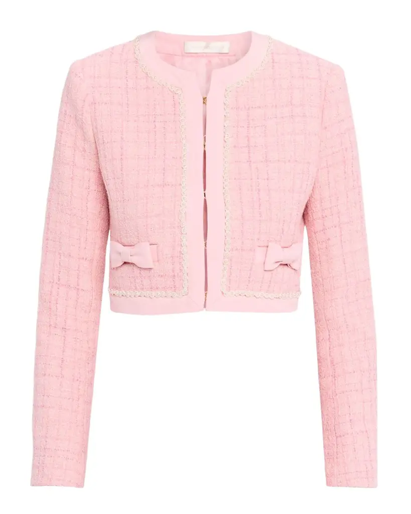 LoveShackFancy Ralphette Cropped Tweed Jacket | Image 1 LoveShackFancy Ralphette Cropped Tweed Jacket | Image 1