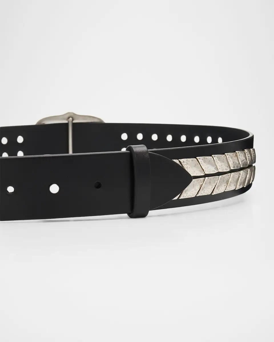 Isabel Marant Belja Metal-Embellished Leather Belt | Thumbnail 2 Isabel Marant Belja Metal-Embellished Leather Belt | Thumbnail 2