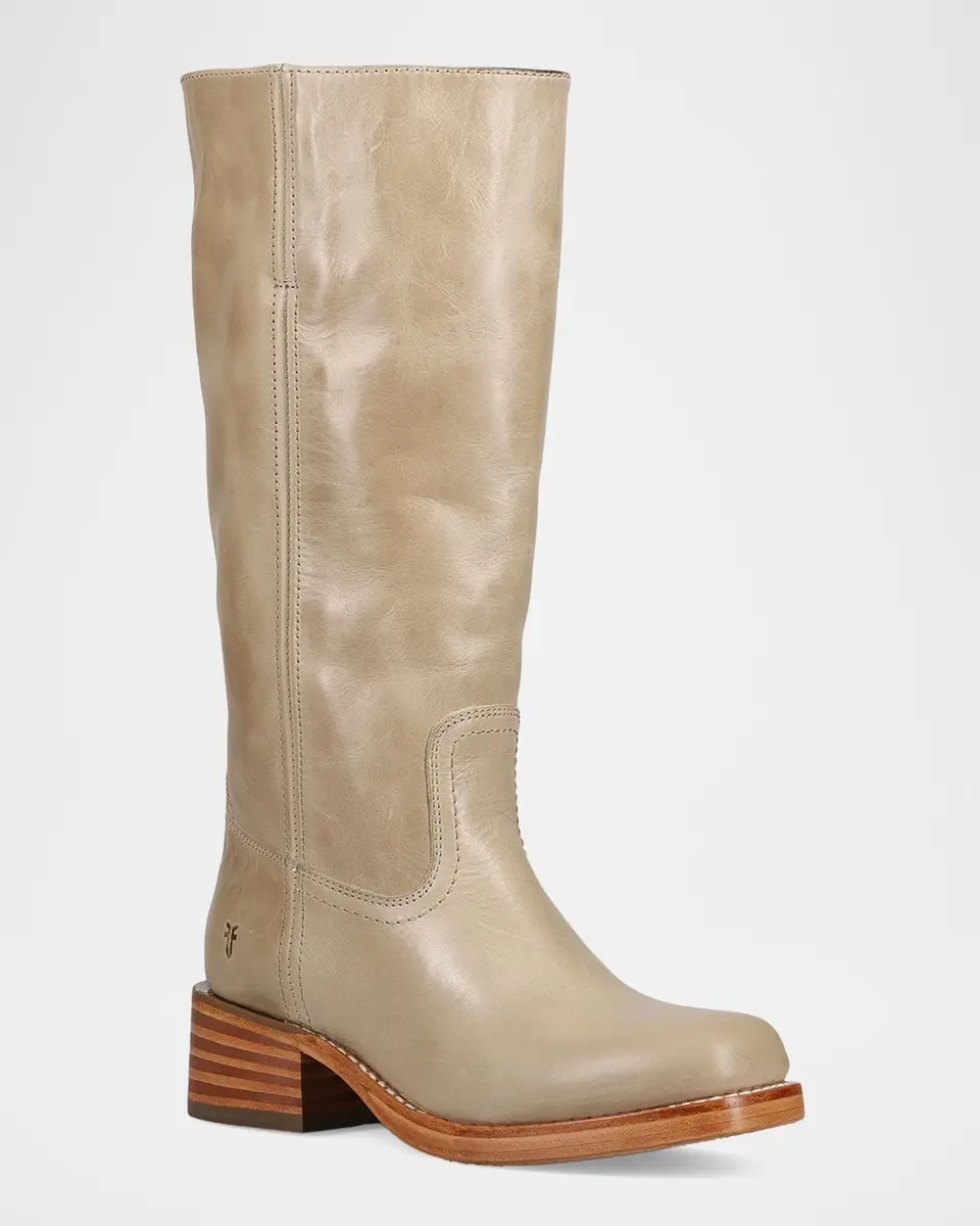 Frye Campus 14L Leather Wide Calf Boots | Thumbnail 2