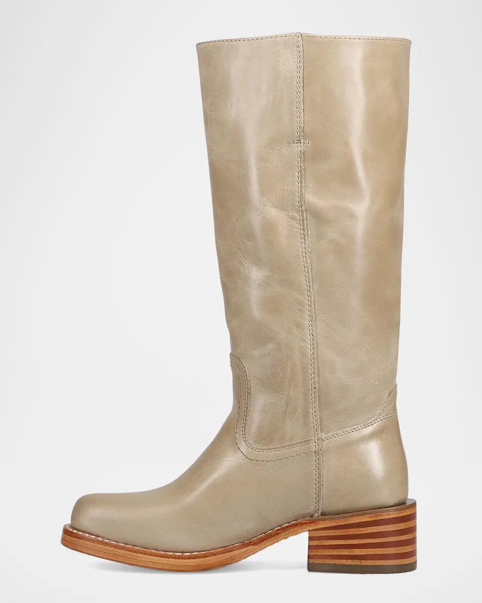 Frye Campus 14L Leather Wide Calf Boots | Thumbnail 3