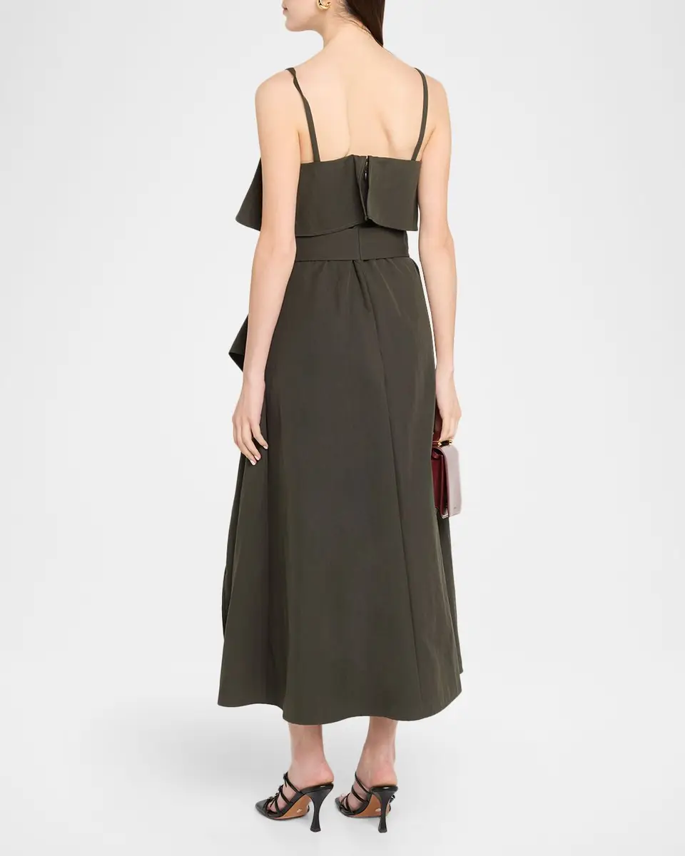 Proenza Schouler White Label Reign Washed Cotton Midi Dress | Thumbnail 3 Proenza Schouler White Label Reign Washed Cotton Midi Dress | Thumbnail 3