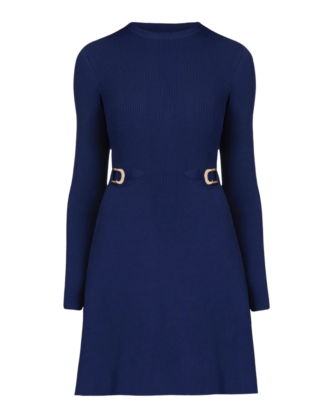 Janice Buckle-Detail Mini Dress Janice Buckle-Detail Mini Dress