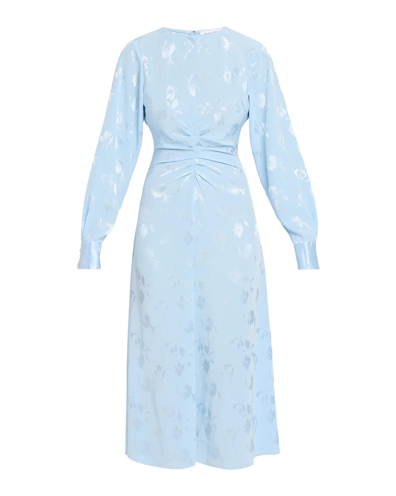 Long Sleeve Ruched Midi Dress Long Sleeve Ruched Midi Dress