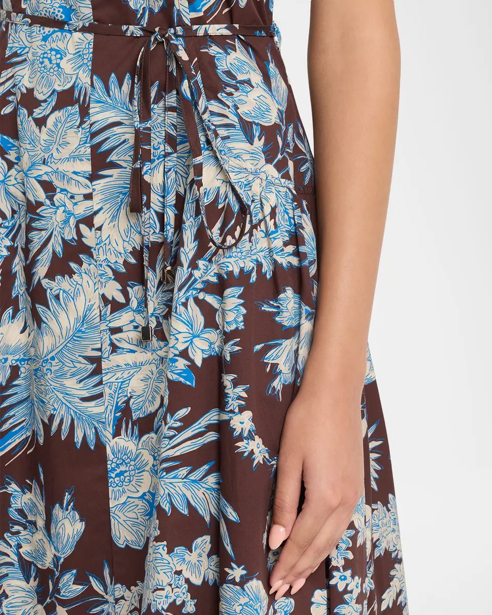 Elie Tahari The Eloise Floral Cotton Midi Dress | Thumbnail 5 Elie Tahari The Eloise Floral Cotton Midi Dress | Thumbnail 5