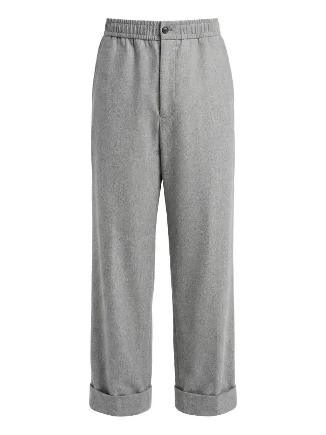 Men's Stretch Wool-Cashmere Straight-Leg Trousers Men's Stretch Wool-Cashmere Straight-Leg Trousers