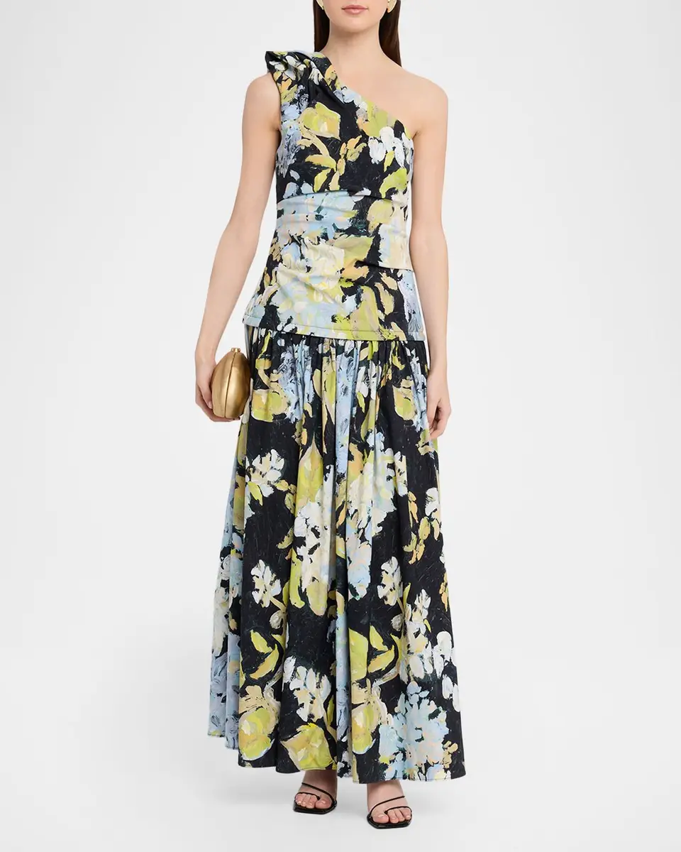 ACLER Benetti Floral One-Shoulder Maxi Dress | Thumbnail 2 ACLER Benetti Floral One-Shoulder Maxi Dress | Thumbnail 2