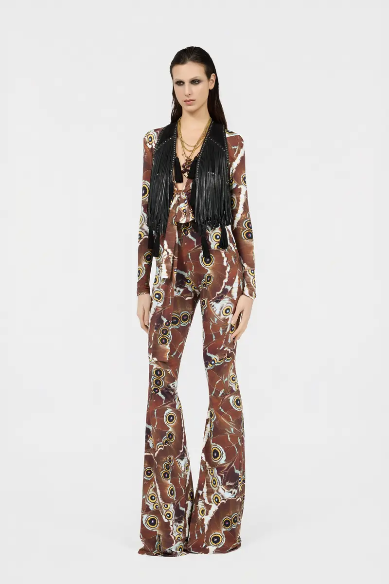 Roberto Cavalli Mini Butterfly Print Jumpsuit | Thumbnail 2 Roberto Cavalli Mini Butterfly Print Jumpsuit | Thumbnail 2