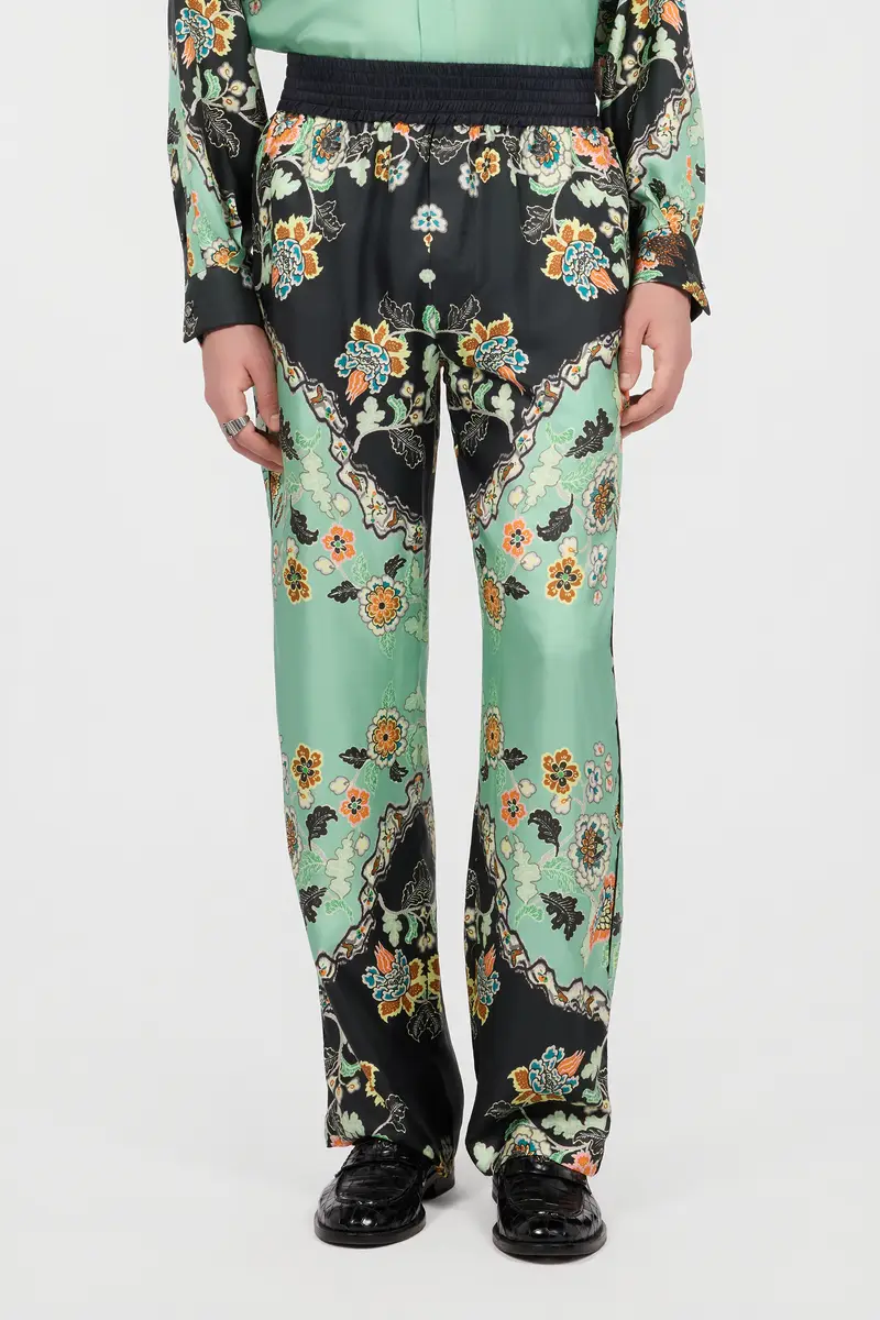 Roberto Cavalli Kimono Print Trousers | Thumbnail 2 Roberto Cavalli Kimono Print Trousers | Thumbnail 2