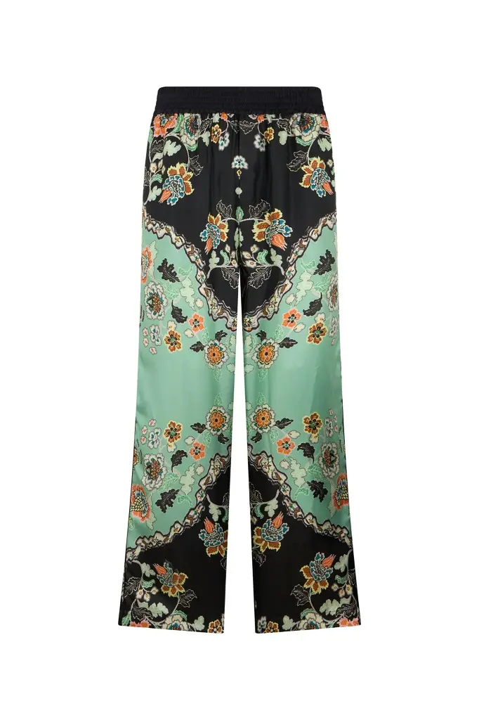 Roberto Cavalli Kimono Print Trousers | Image 1 Roberto Cavalli Kimono Print Trousers | Image 1