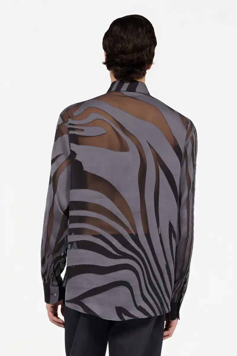 Roberto Cavalli Shirt With Ray Devoré Print | Thumbnail 3