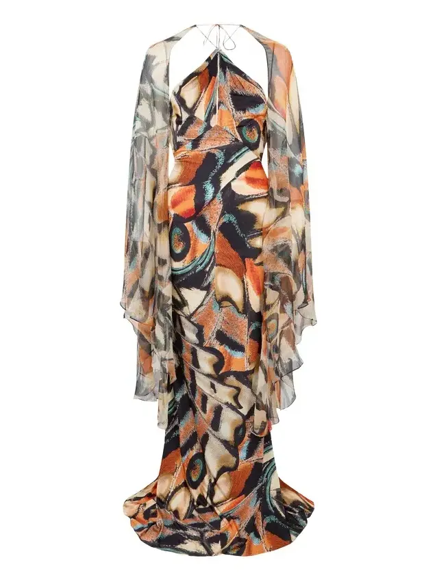 Butterfly Print Dress