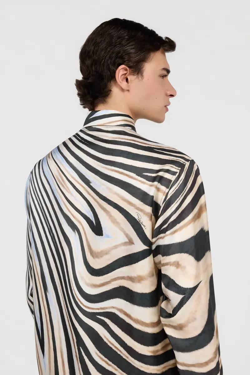 Roberto Cavalli Silk Shirt With Zebra Print | Thumbnail 5 Roberto Cavalli Silk Shirt With Zebra Print | Thumbnail 5