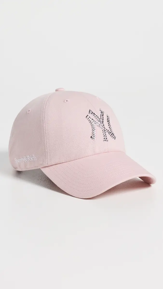 Sporty & Rich Yankees Krystal Hat | Thumbnail 2