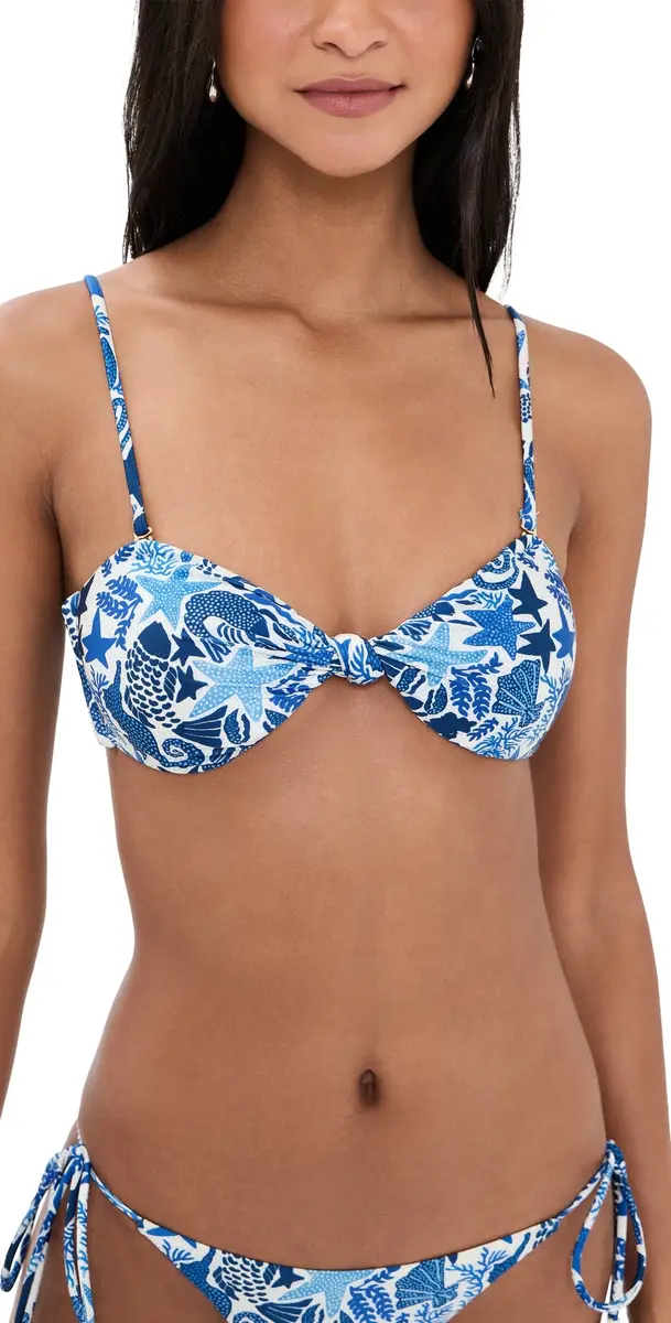 Farm Rio Strapless Bikini Top ea Charms Off White | Image 1 Farm Rio Strapless Bikini Top ea Charms Off White | Image 1