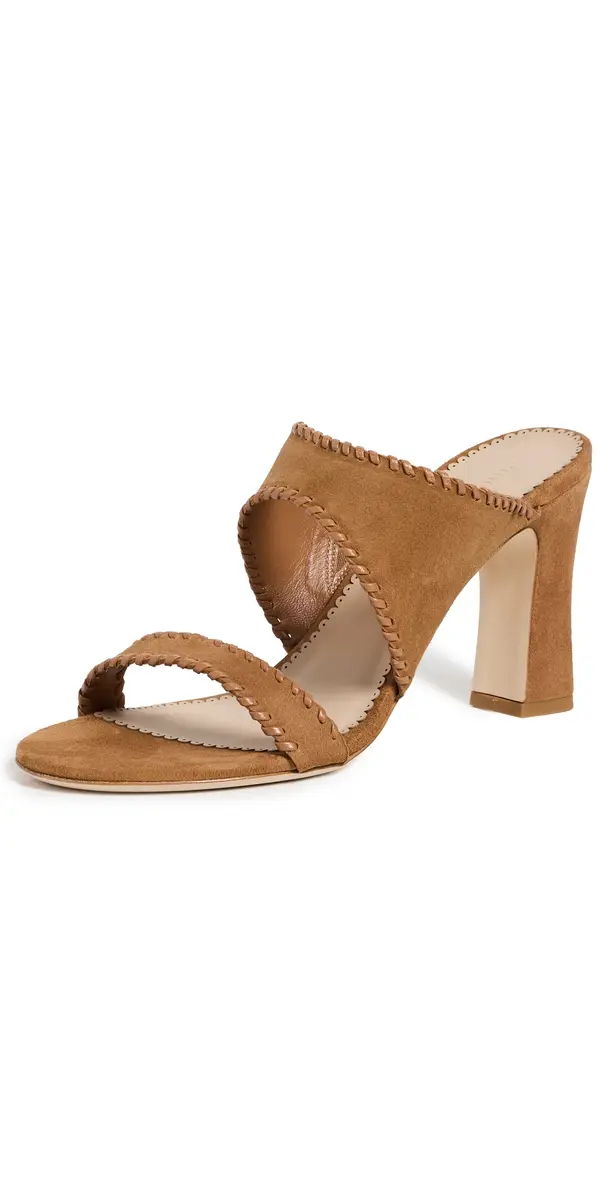Cinq à Sept Kora Suede Sandals Toffee | Image 1 Cinq à Sept Kora Suede Sandals Toffee | Image 1