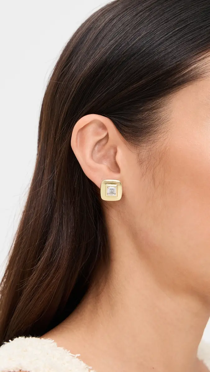 Shashi Reagan Square Studs | Thumbnail 3