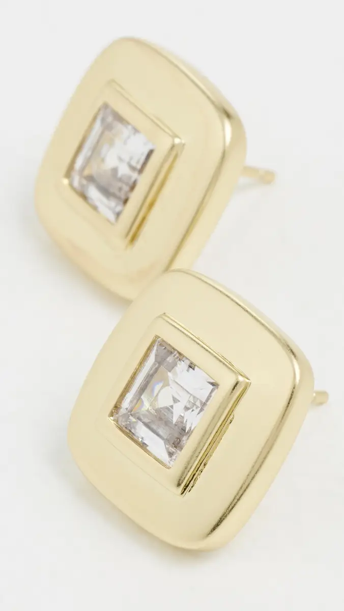 Shashi Reagan Square Studs | Thumbnail 4