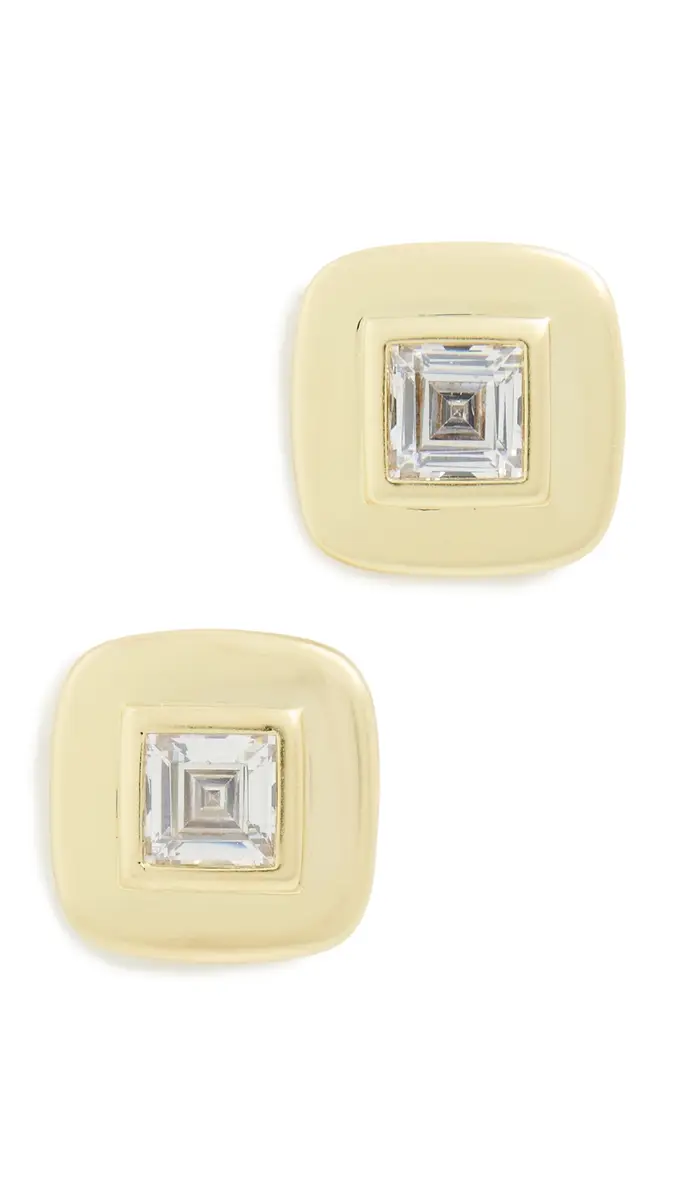 Shashi Reagan Square Studs | Thumbnail 5