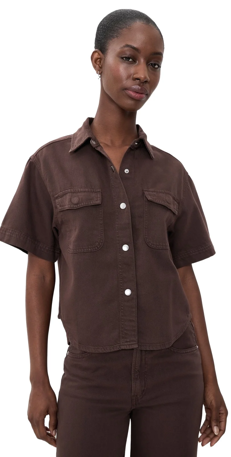 Airy Denim Utility-Pocket Shirt Airy Denim Utility-Pocket Shirt