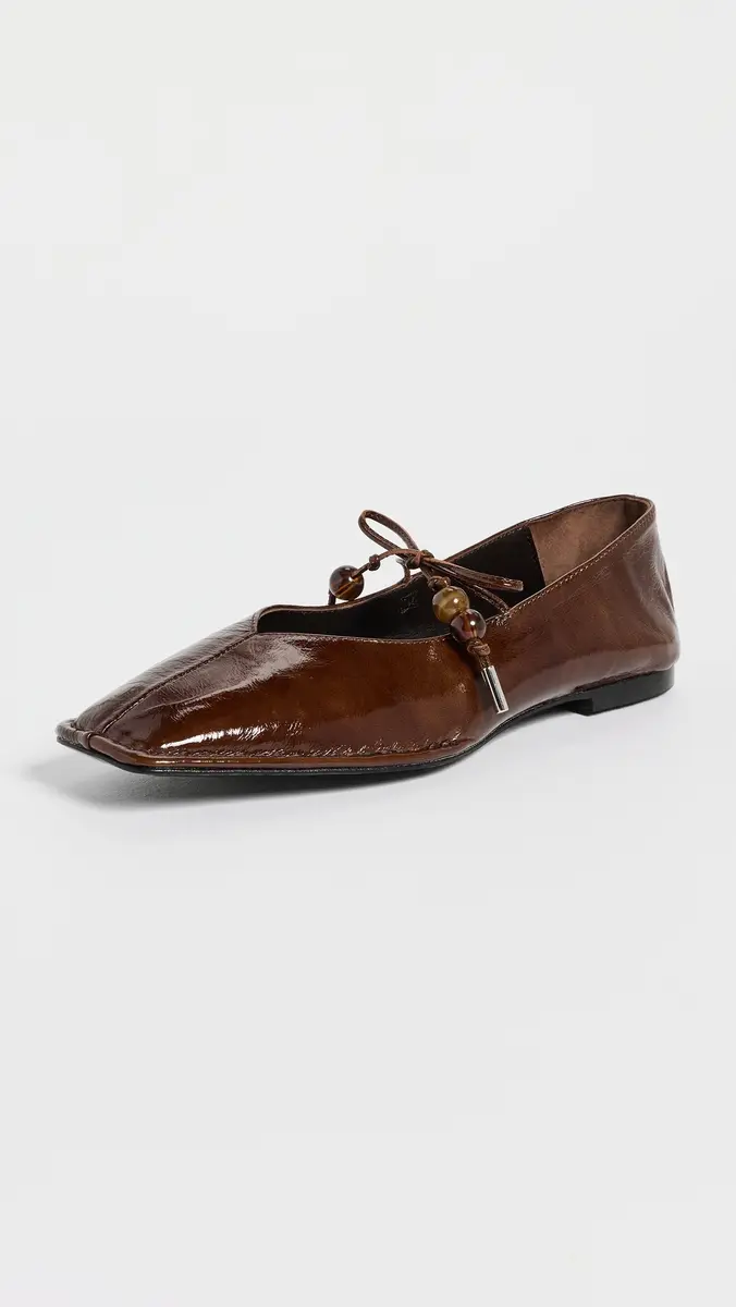 ALOHAS Sway Beads Leather Ballet Flats | Thumbnail 2 ALOHAS Sway Beads Leather Ballet Flats | Thumbnail 2
