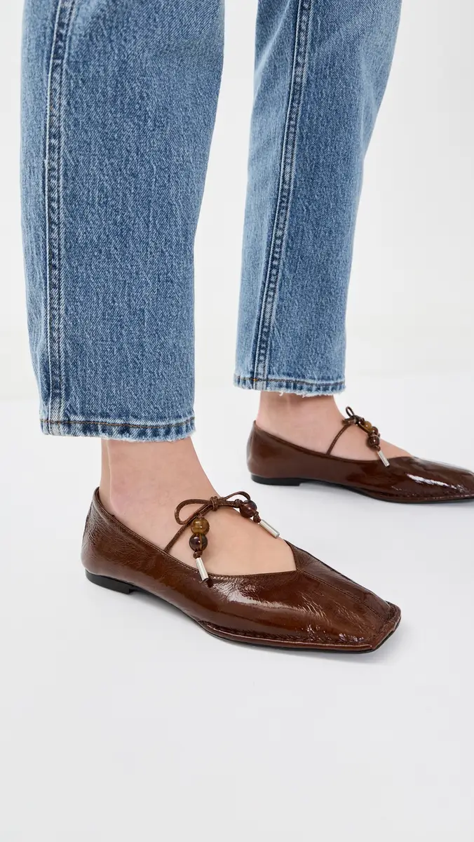 ALOHAS Sway Beads Leather Ballet Flats | Thumbnail 3 ALOHAS Sway Beads Leather Ballet Flats | Thumbnail 3
