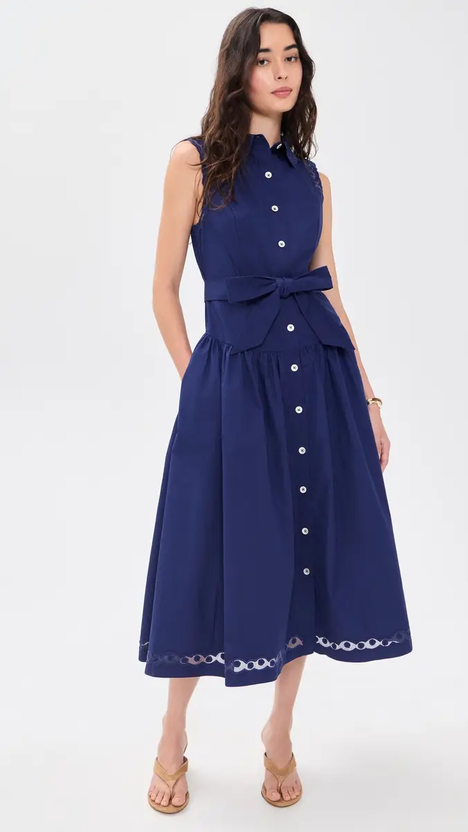 Shoshanna Bradley Midi Dress | Thumbnail 2 Shoshanna Bradley Midi Dress | Thumbnail 2