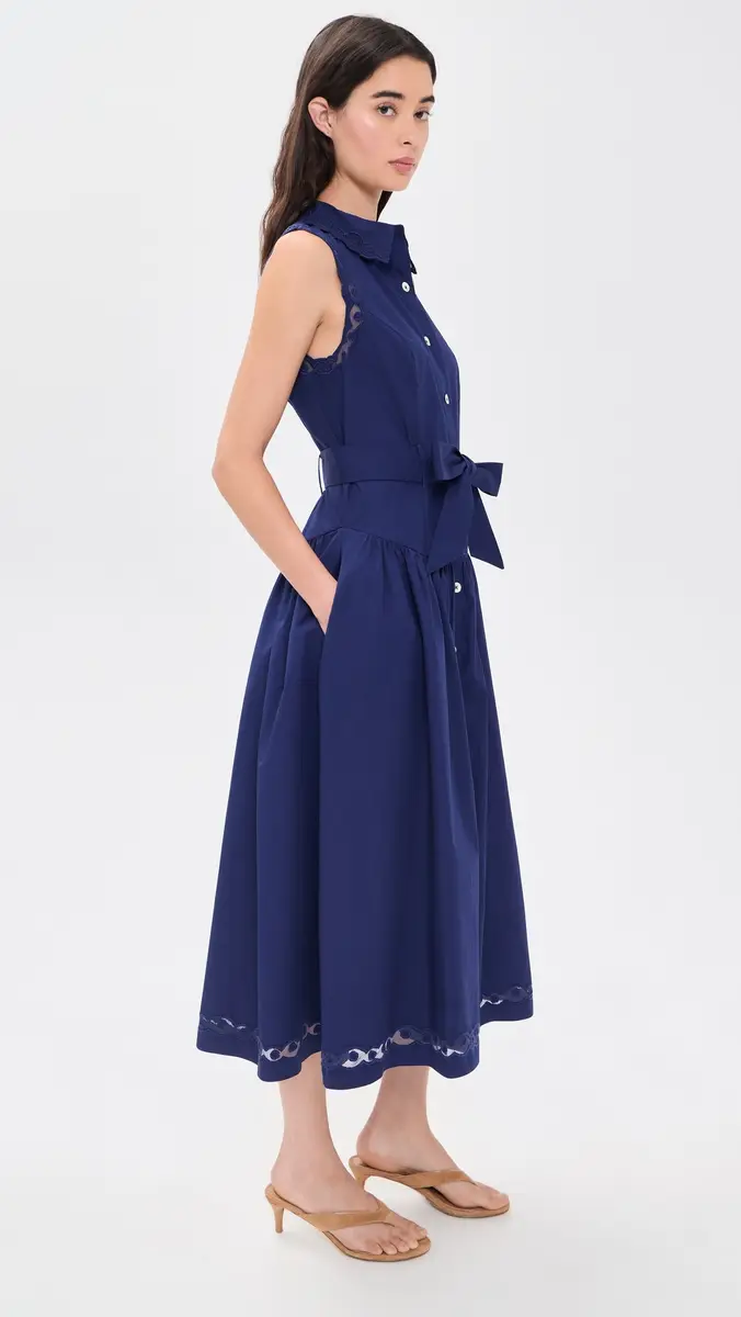 Shoshanna Bradley Midi Dress | Thumbnail 4 Shoshanna Bradley Midi Dress | Thumbnail 4