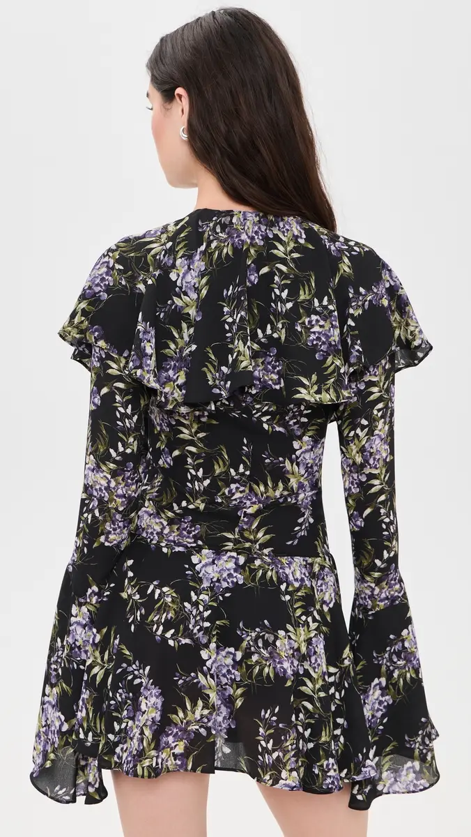 Norma Kamali Lavender Ruffle Mini Dress | Thumbnail 3 Norma Kamali Lavender Ruffle Mini Dress | Thumbnail 3