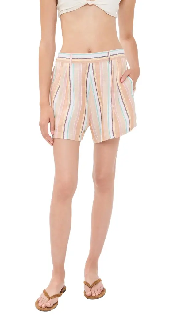 vitamin A The Getaway Coverup Shorts and Dunes tripe | Image 1 vitamin A The Getaway Coverup Shorts and Dunes tripe | Image 1