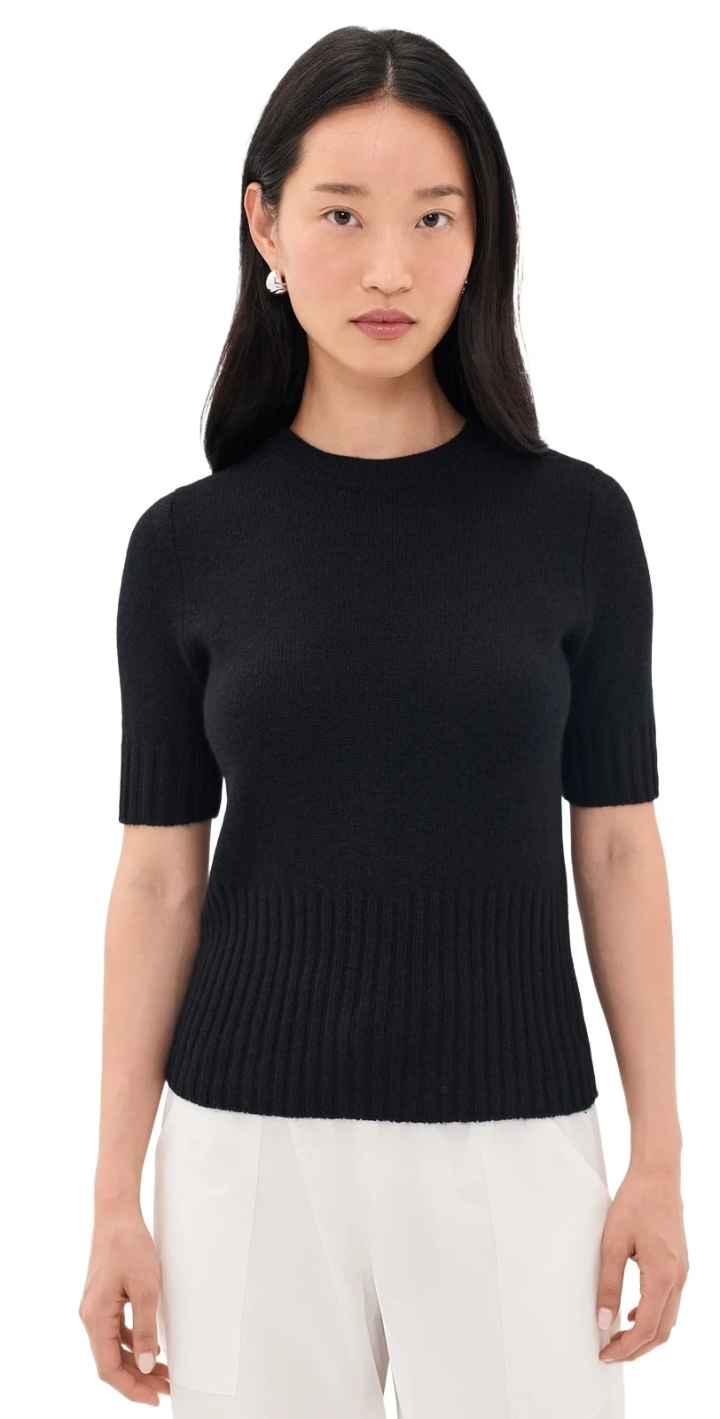 High Rib Cashmere Blend Tee High Rib Cashmere Blend Tee