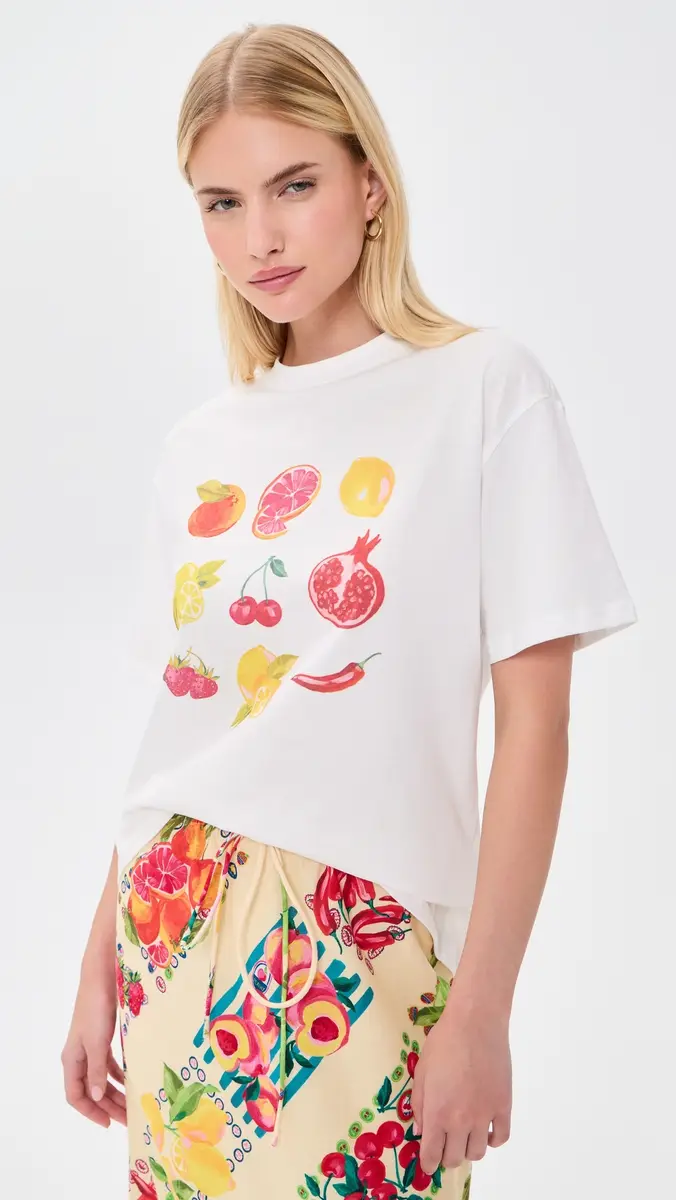 Never Fully Dressed White Fruit T-Shirt | Thumbnail 2 Never Fully Dressed White Fruit T-Shirt | Thumbnail 2