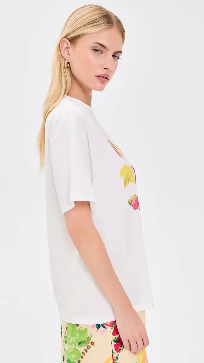 Never Fully Dressed White Fruit T-Shirt | Thumbnail 4 Never Fully Dressed White Fruit T-Shirt | Thumbnail 4
