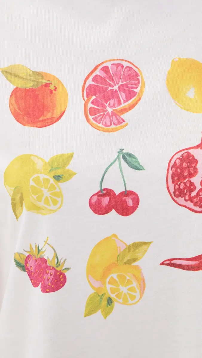 Never Fully Dressed White Fruit T-Shirt | Thumbnail 6 Never Fully Dressed White Fruit T-Shirt | Thumbnail 6