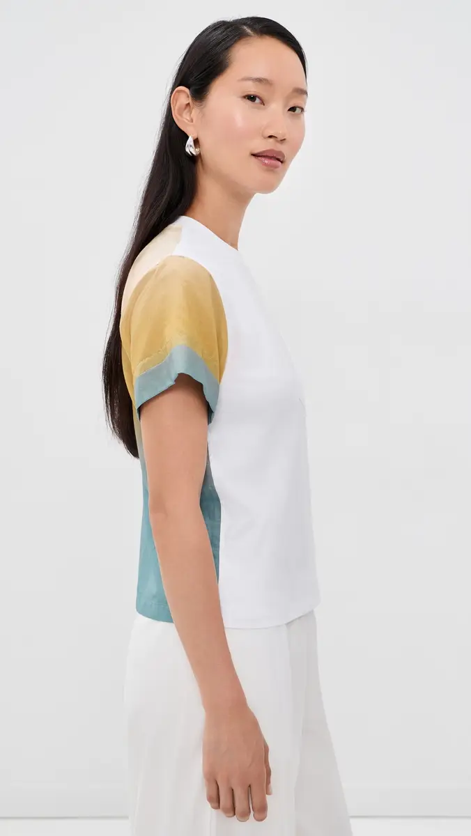 3.1 Phillip Lim Ombré Voile Combo T-Shirt | Thumbnail 4 3.1 Phillip Lim Ombré Voile Combo T-Shirt | Thumbnail 4