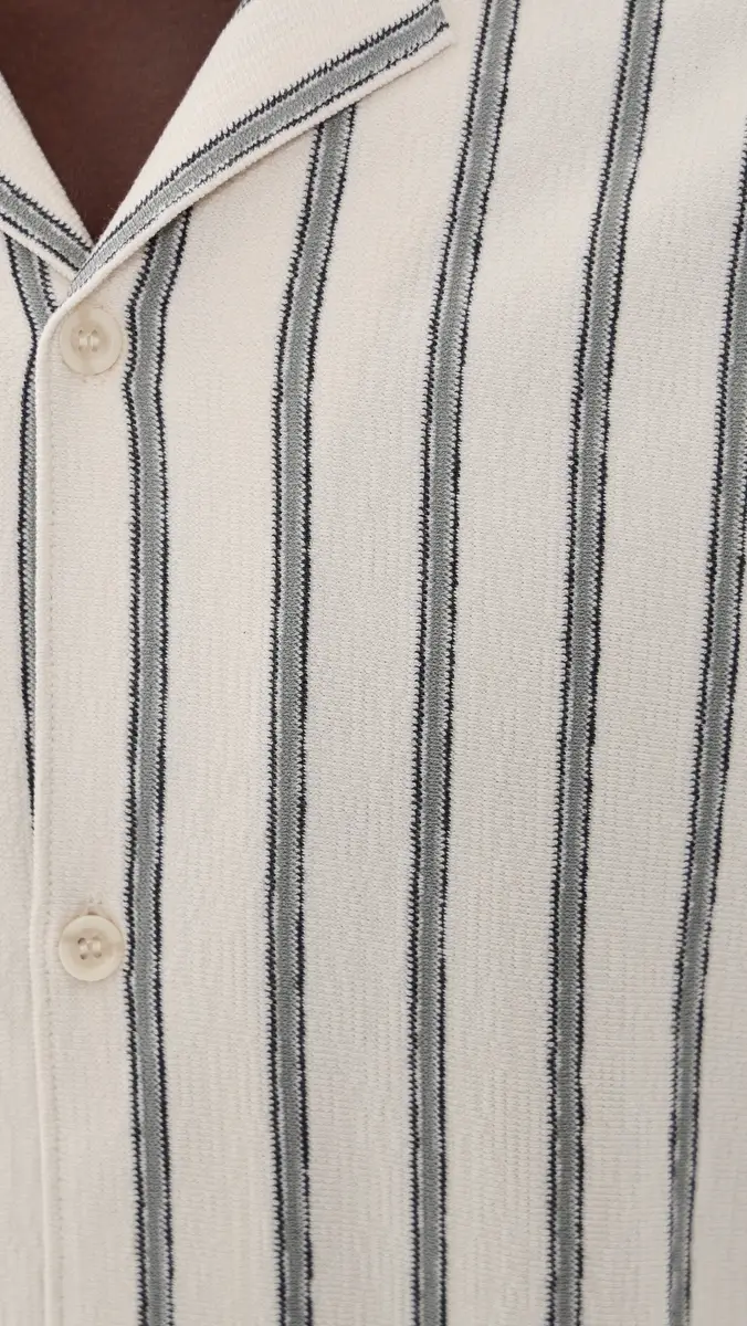 Vince Striped Terry Cabana Shirt | Thumbnail 6 Vince Striped Terry Cabana Shirt | Thumbnail 6