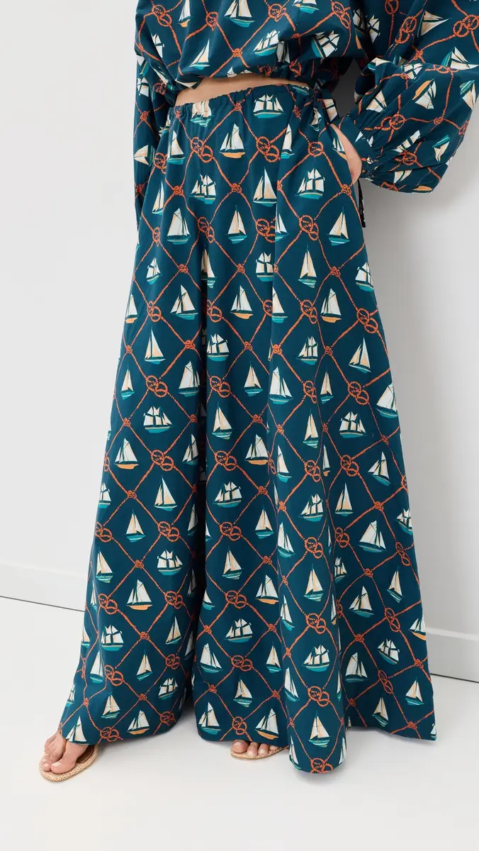 Coniglio Palm Beach Exaggerated Wide Leg Esplanade Pants | Thumbnail 2 Coniglio Palm Beach Exaggerated Wide Leg Esplanade Pants | Thumbnail 2