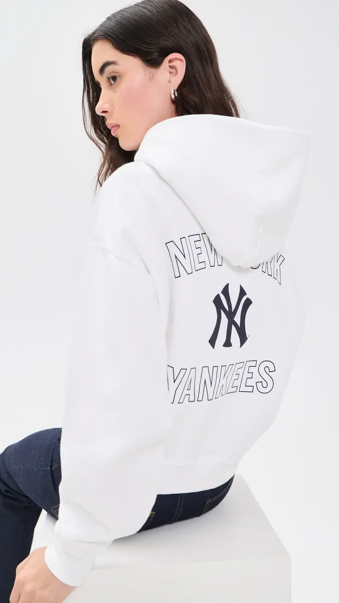 Sporty & Rich Yankees Curve Hoodie | Thumbnail 3 Sporty & Rich Yankees Curve Hoodie | Thumbnail 3