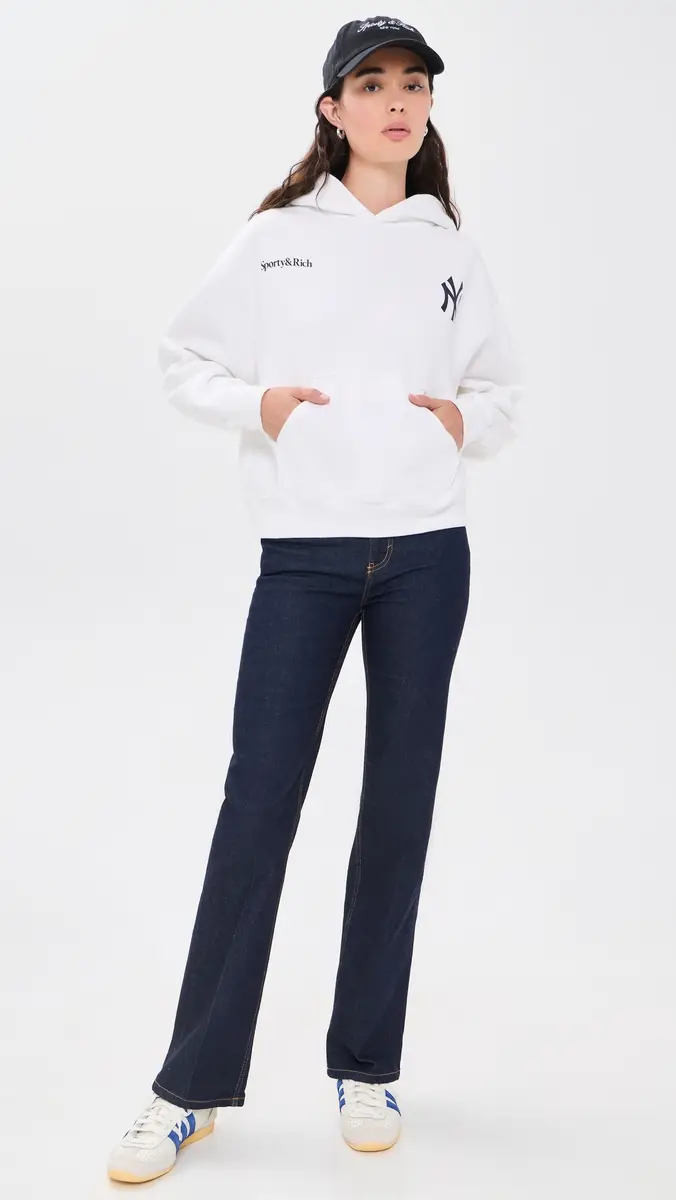 Sporty & Rich Yankees Curve Hoodie | Thumbnail 5 Sporty & Rich Yankees Curve Hoodie | Thumbnail 5