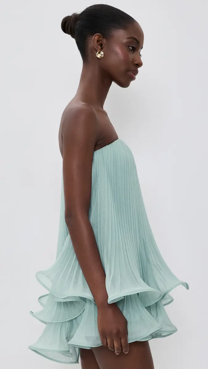 Amur Dalia Pleated Baby Doll Dress | Thumbnail 4 Amur Dalia Pleated Baby Doll Dress | Thumbnail 4