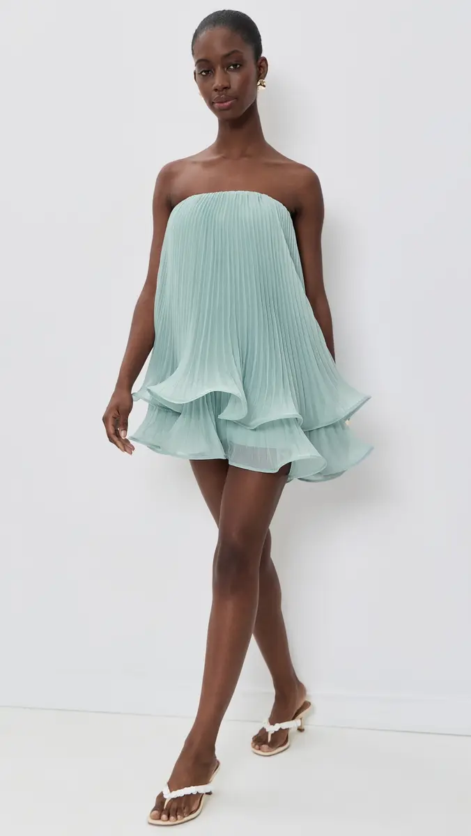 Amur Dalia Pleated Baby Doll Dress | Thumbnail 5 Amur Dalia Pleated Baby Doll Dress | Thumbnail 5